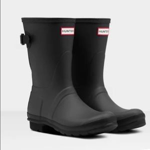 Women's Short Back Adjustable Rain Boots